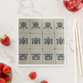 Chinesische Mahjong-Windkacheln Servietten (Beispiel)