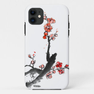 Chinesische Malerei der Blumen, Pflaumenblüte Case-Mate iPhone Hülle