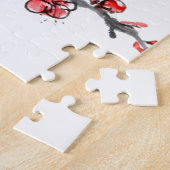 Chinesische Malerei der Blumen, Pflaumenblüte Puzzle (Seite)