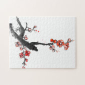 Chinesische Malerei der Blumen, Pflaumenblüte Puzzle (Horizontal)