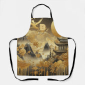 Chinesische Malerei Imitate Golden Dripping Mit Mo Schürze (Vorderseite)