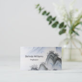 Chinesische Malerei in blauen Bergen Visitenkarte (Stehend Vorderseite)