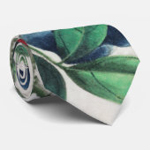 Chinesische Malerei mit Blume und Schmetterling Krawatte (Gerollt)