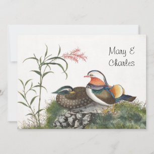 Chinesische Malerei mit Mandarin Duck