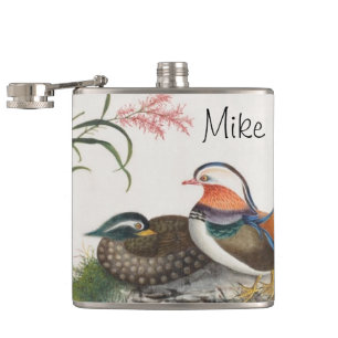 Chinesische Malerei mit Mandarin Duck Flachmann