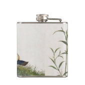 Chinesische Malerei mit Mandarin Duck Flachmann (Rückseite)