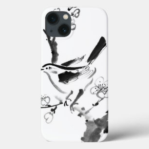Chinesische Malerei, Pflaumenblüte und Vogel Case-Mate iPhone Hülle