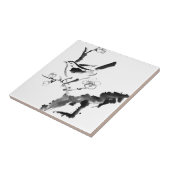 Chinesische Malerei, Pflaumenblüte und Vogel Fliese (Seite)