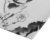 Chinesische Malerei, Pflaumenblüte und Vogel Schneidebrett (Ecke)