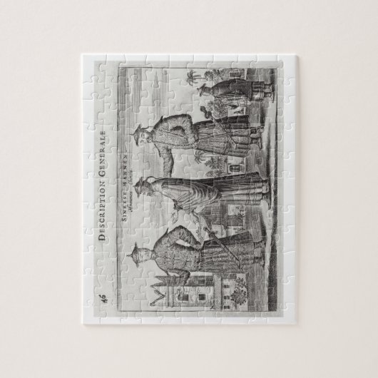 Chinesische Männer, eine allgemeine Beschreibung Puzzle (Vertikal)