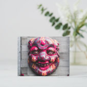 Chinesische Maske Postkarte (Stehend Vorderseite)