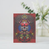 Chinesische Maske Postkarte (Stehend Vorderseite)