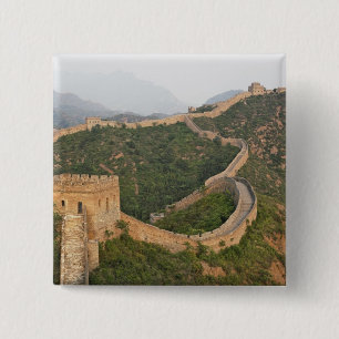 Chinesische Mauer bei Jinshanling, China, Asien Button