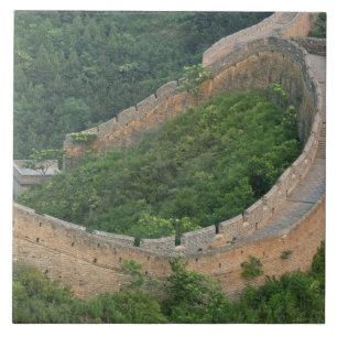 Chinesische Mauer bei Jinshanling, China. Fliese