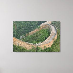 Chinesische Mauer bei Jinshanling, China. Leinwanddruck