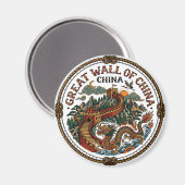 Chinesische Mauer Magnet (Vorderseite/Rückseite)