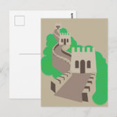 Chinesische Mauer Postkarte (Vorne/Hinten)
