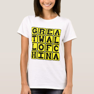 Chinesische Mauer, Wunder der Welt T-Shirt