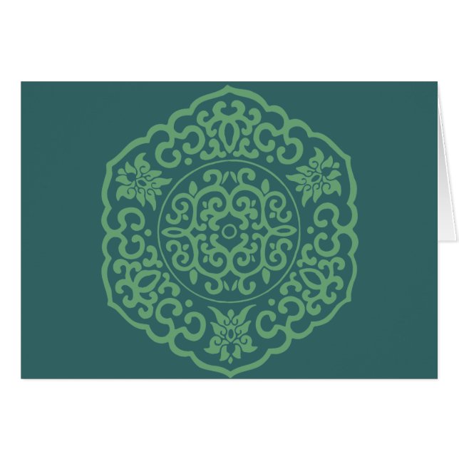 Chinesische Medallion grün (Vorderseite (Horizontal))