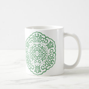 Chinesische Medallion grün Kaffeetasse