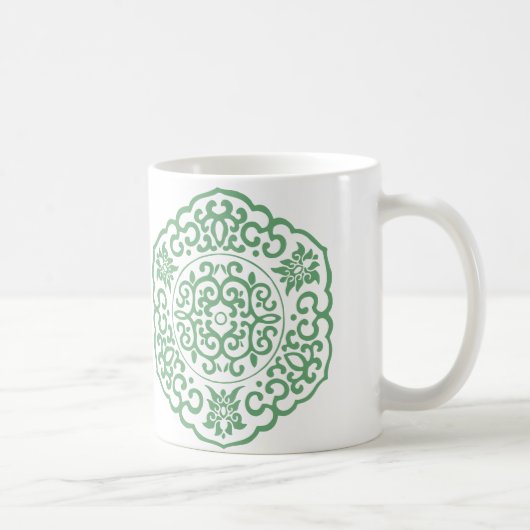 Chinesische Medallion grün Kaffeetasse (Rechts)