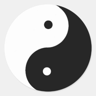 Chinesische Medizin Runder Aufkleber