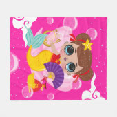 Chinesische Meerjungfrau Fleecedecke (Vorderseite (Horizontal))