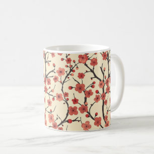 Chinesische Meihua-Korallenblüten-Holzkohle-Zweig Kaffeetasse