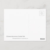 Chinesische Microwave gekochte Fischrezepte Postka Postkarte (Rückseite)