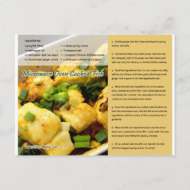 Chinesische Microwave gekochte Fischrezepte Postka Postkarte