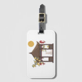 Chinesische Mondkatze Mitte des Herbstes im tradit Gepäckanhänger (Vorderseite Vertikal)