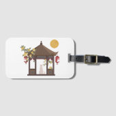 Chinesische Mondkatze Mitte des Herbstes im tradit Gepäckanhänger (Vorderseite (Horizontal))