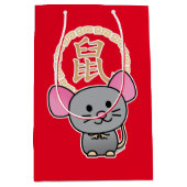 Chinesische Mondmaus Neujahr Ratte Glück Geld rot Mittlere Geschenktüte (Vorderseite)