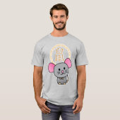 Chinesische Mondmaus Neujahr Ratte Glück Geld rot T-Shirt (Vorne ganz)
