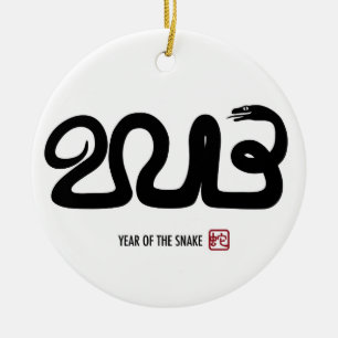 Chinesische Mondverzierung des neuen Jahr-2013 Keramikornament