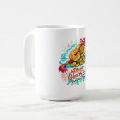 Chinesische Münzen Glücksbringer Kaffeetasse | Fen (Vorderseite Links)