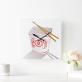 Chinesische Nahrungcarryout Wanduhr (Zuhause)