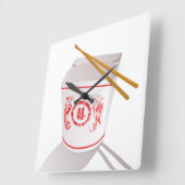 Chinesische Nahrungcarryout Wanduhr (Winkel)