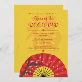 Chinesische neues Jahr-kundengebundene Party Einladung (Vorne/Hinten)