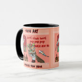 Chinesische neues Jahrhaiku-Kunst-Tasse Tasse (Vorderseite Links)