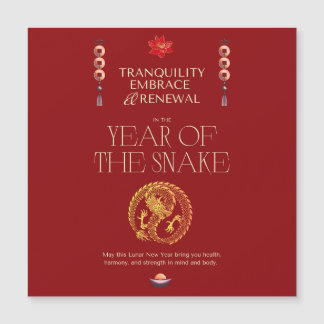 CHINESISCHE NEUJAHRESKARTE MAGNETKARTE