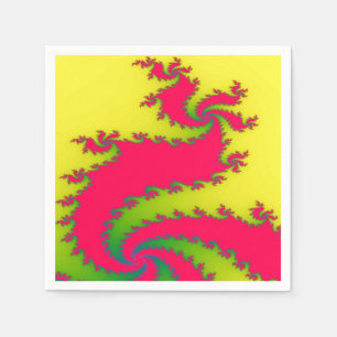 Chinesische Neujahrs-Drachen-Fraktal-Papierhandtüc Serviette