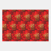 Chinesische Neujahrs-TIger-3-Muster WPFS3 Geschenkpapier Set (Vorderseite 2)