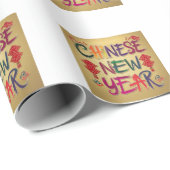 Chinesische Neujahrsänderung Geschenkpapier (Rolleneckpunkt)