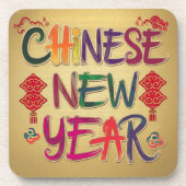 Chinesische Neujahrsänderung Getränkeuntersetzer (Vorderseite)