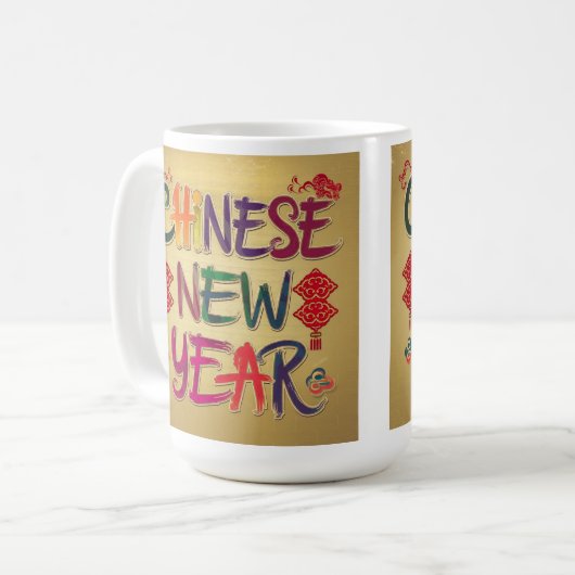 Chinesische Neujahrsänderung Kaffeetasse (Vorderseite Links)