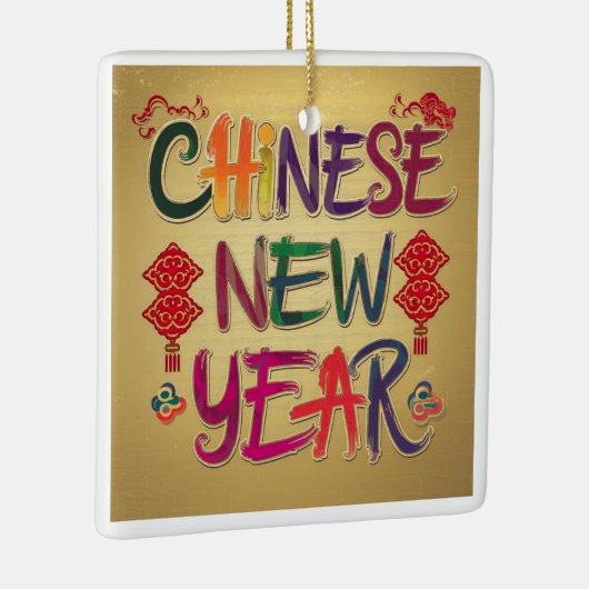 Chinesische Neujahrsänderung Keramikornament (Rechts)