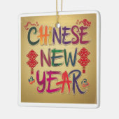 Chinesische Neujahrsänderung Keramikornament (Links)