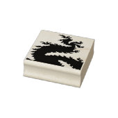 Chinesische Neujahrsdrache Fraktal Holzkunst Brief Gummistempel (Stempel)