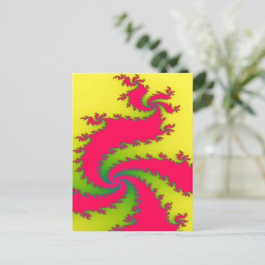 Chinesische Neujahrsdrache Postkarte (Stehend Vorderseite)